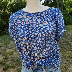 90's vintage floral grandma mom blouse